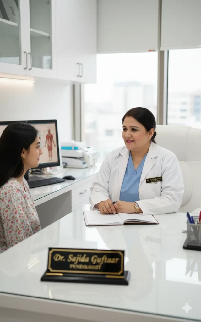dr sajida guftaar patient examination gynecologist islamabad.webp