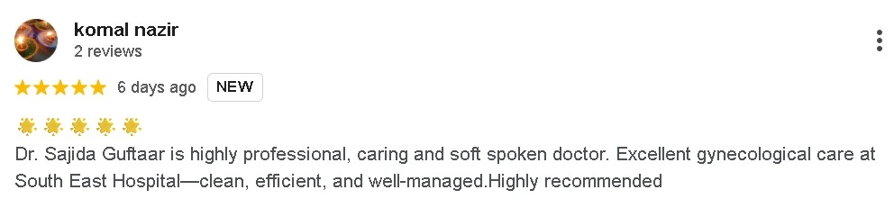 patient reviews dr sajida guftaar gynecologist islamabad 1.webp