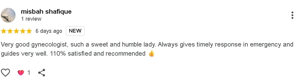 patient reviews dr sajida guftaar gynecologist islamabad 3.webp 2
