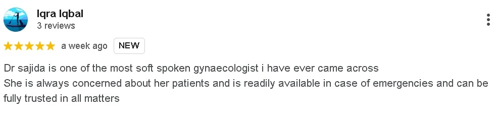 patient reviews dr sajida guftaar gynecologist islamabad 6.webp